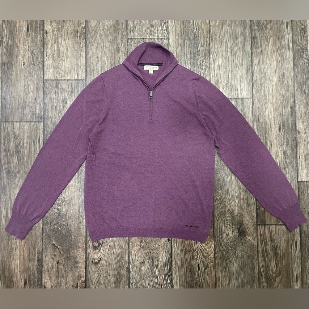 Burberry Mens 1/4 Zip Sweater Size Large‎